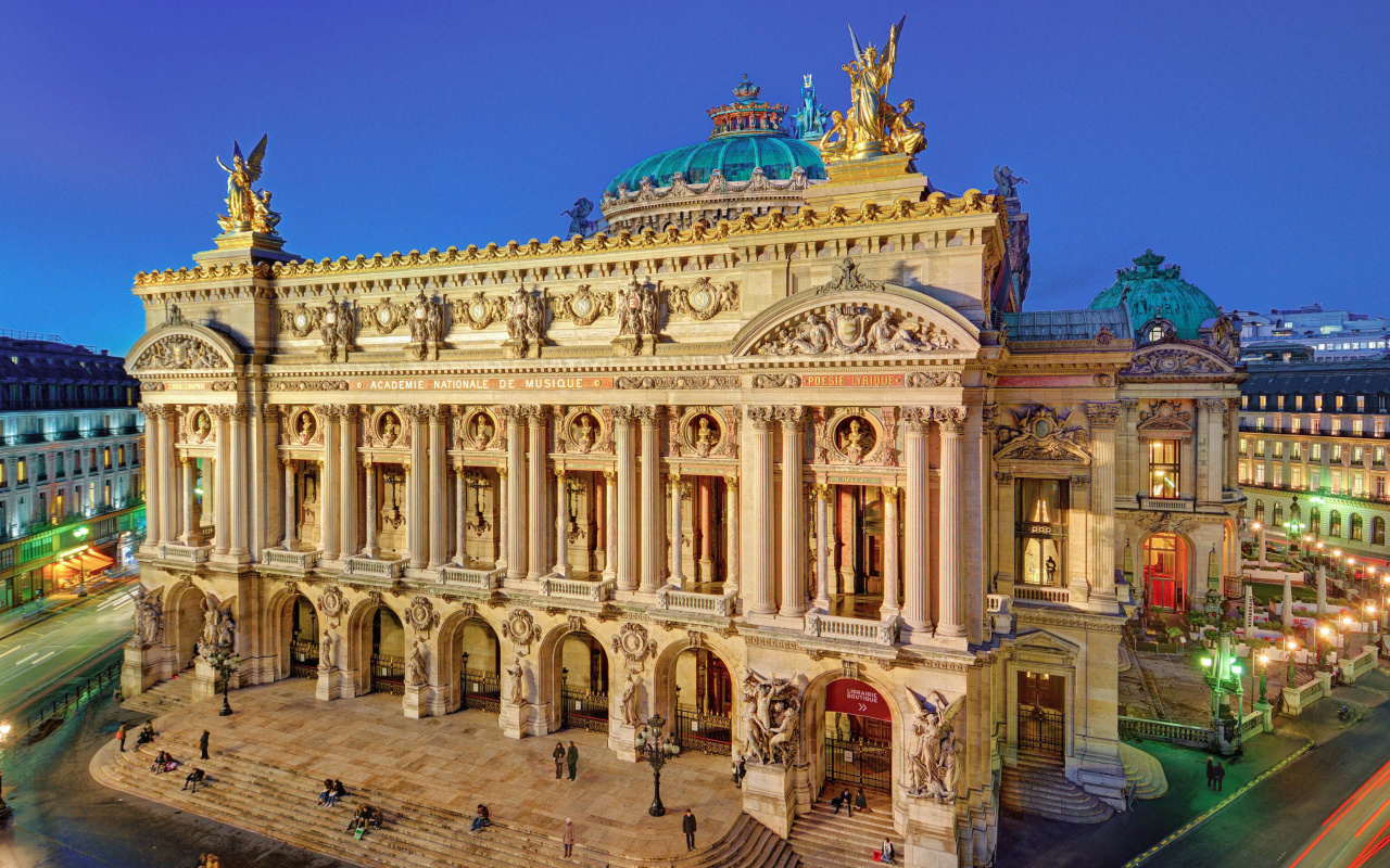 Sfondi Palais Garnier Opera Paris 1280x800