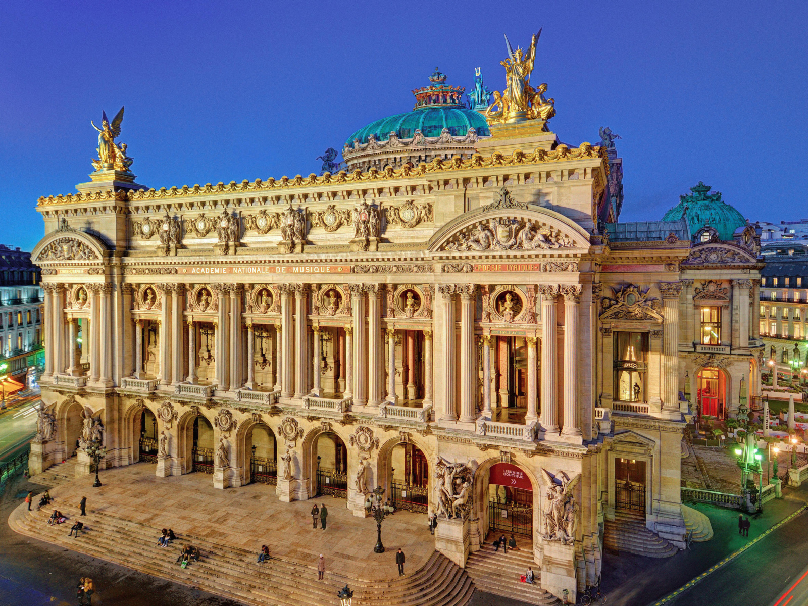 Обои Palais Garnier Opera Paris 1600x1200