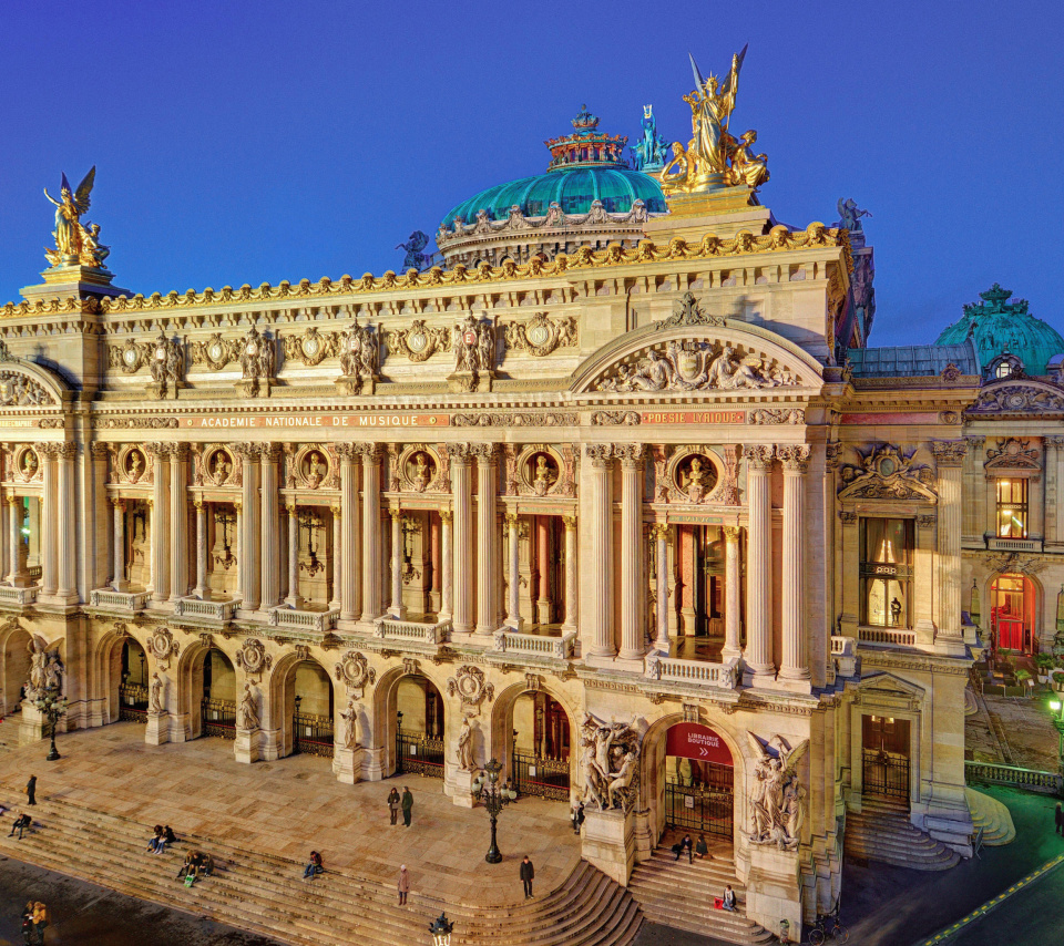 Das Palais Garnier Opera Paris Wallpaper 960x854