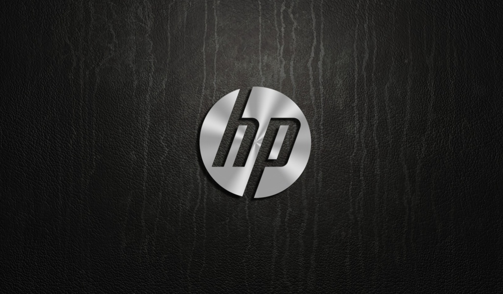 Обои HP Dark Logo 1024x600