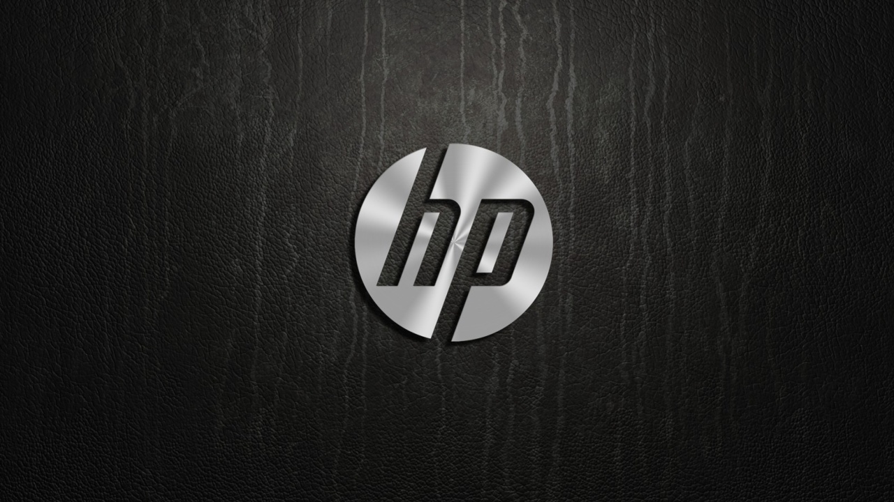 HP Dark Logo wallpaper 1280x720