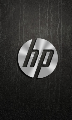 HP Dark Logo wallpaper 240x400