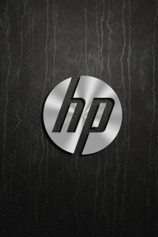 Fondo de pantalla HP Dark Logo 320x480