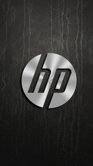 Обои HP Dark Logo 360x640
