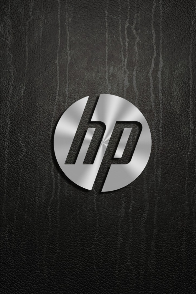 Das HP Dark Logo Wallpaper 640x960