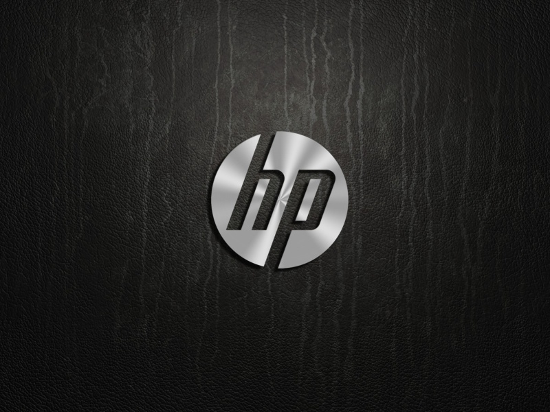 Обои HP Dark Logo 800x600