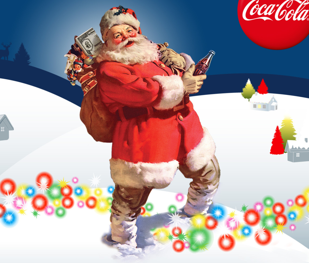 Fondo de pantalla Coke Christmas 1200x1024