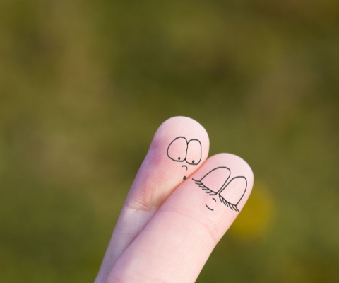 Cute Fingers wallpaper 480x400