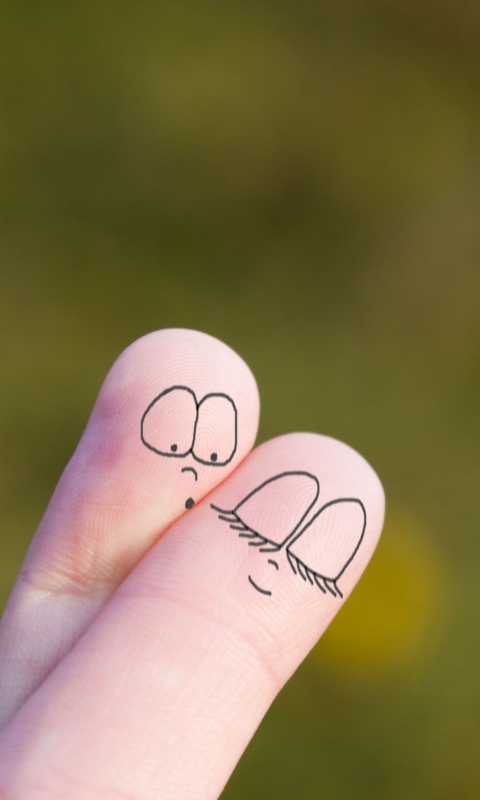 Sfondi Cute Fingers 480x800