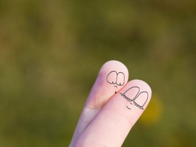 Das Cute Fingers Wallpaper 640x480