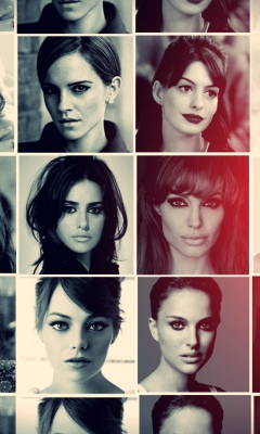 Sfondi Celebrities Mashup 240x400