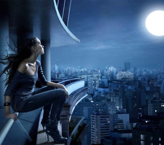 Night Walk On Roofs - Fondos de pantalla gratis para iPad 2