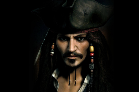 Screenshot №1 pro téma Captain Jack Sparrow 480x320