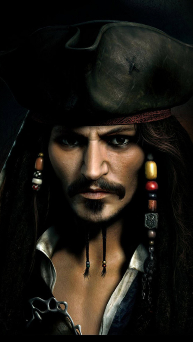 Captain Jack Sparrow wallpaper 640x1136