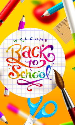 Screenshot №1 pro téma Back to School 240x400