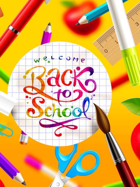 Das Back to School Wallpaper 480x640