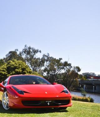 Red Ferrari - Obrázkek zdarma pro iPhone 4S
