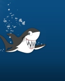 Обои Funny Shark 128x160