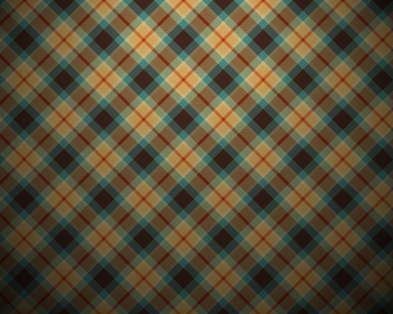 Fondo de pantalla Blue And Orange Plaid Pattern 1280x1024