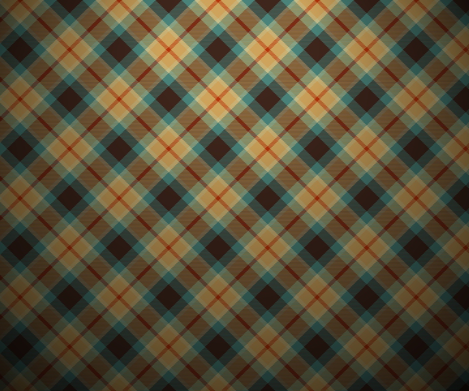 Screenshot №1 pro téma Blue And Orange Plaid Pattern 960x800