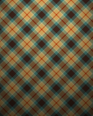 Blue And Orange Plaid Pattern - Obrázkek zdarma pro iPhone 4S