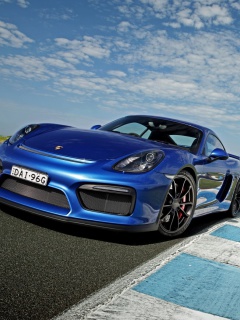 Screenshot №1 pro téma Porsche Cayman GT4 240x320