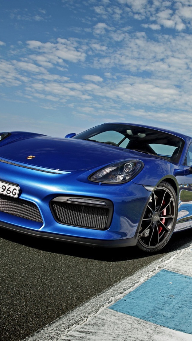 Screenshot №1 pro téma Porsche Cayman GT4 640x1136