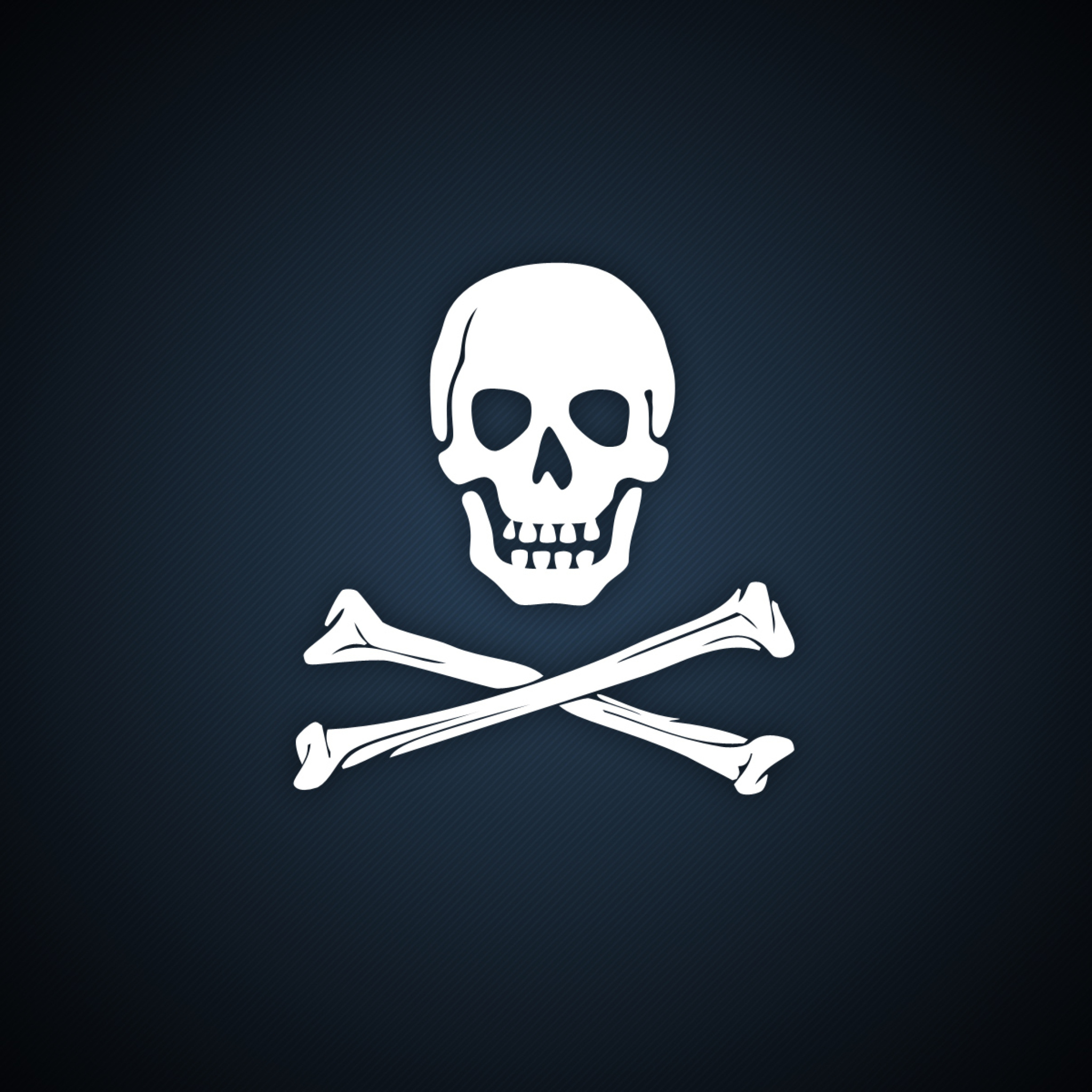 Das Cyber Pirate Skull Wallpaper 2048x2048