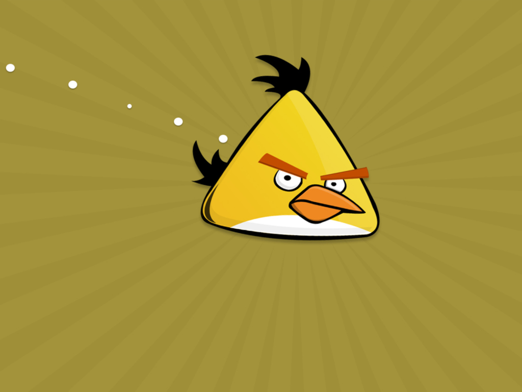 Screenshot №1 pro téma Yellow Angry Bird 1024x768
