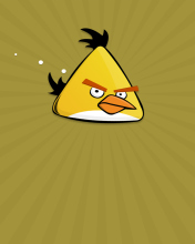 Sfondi Yellow Angry Bird 176x220