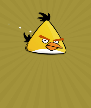 Yellow Angry Bird - Obrázkek zdarma pro 240x320