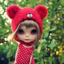Cute Doll In Red Hat screenshot #1 208x208