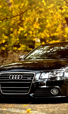 Audi A4 with New Rims wallpaper 240x400