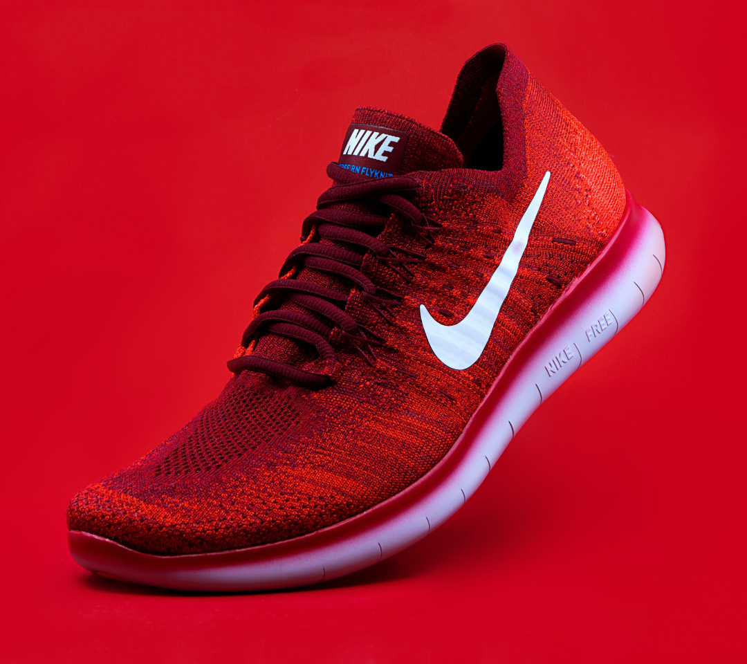 Fondo de pantalla Red Nike Shoes 1080x960