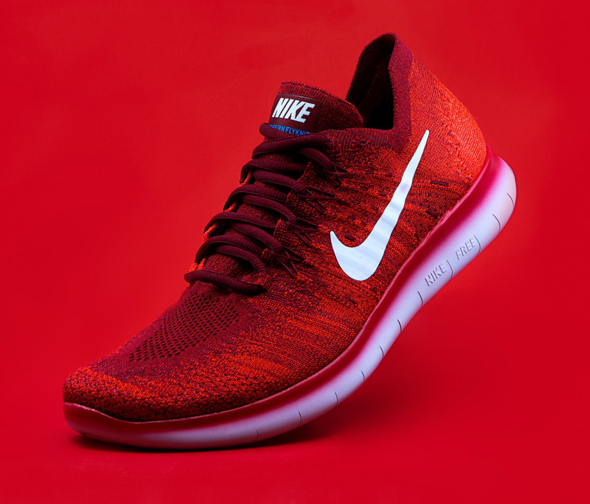 Red Nike Shoes wallpaper 1200x1024