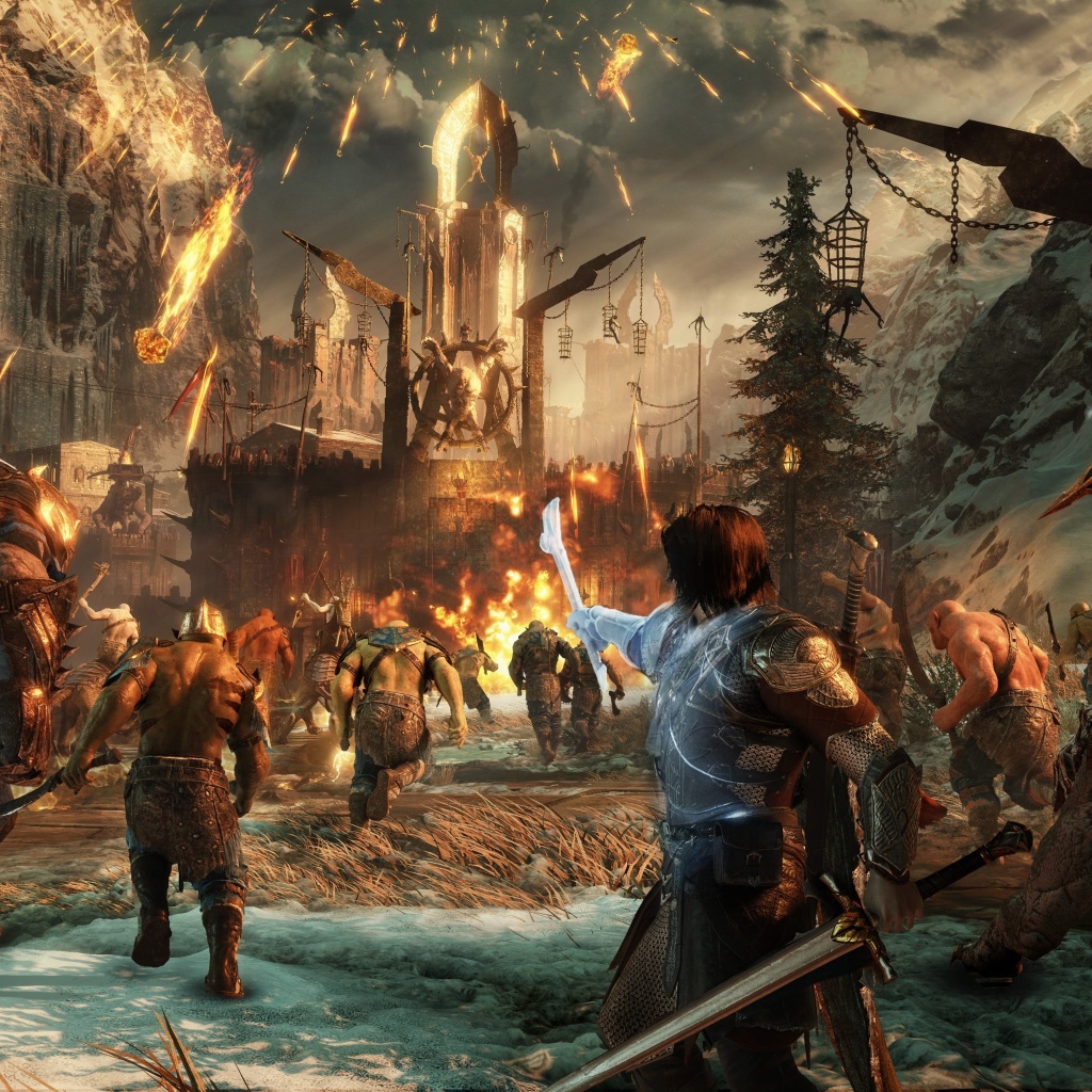 Das Middle earth Shadow of War Wallpaper 1024x1024