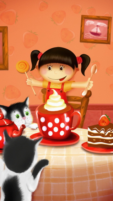 Fondo de pantalla Cats Birthday 360x640