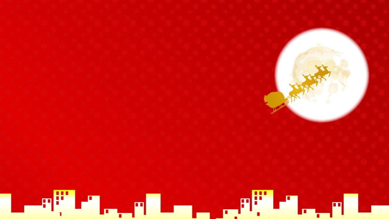 Screenshot №1 pro téma Santa Is Coming For Christmas 1366x768