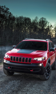 Das 2018 Jeep Cherokee Trailhawk Wallpaper 240x400