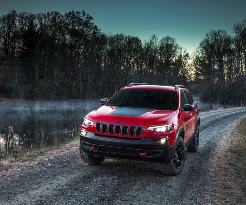 Das 2018 Jeep Cherokee Trailhawk Wallpaper 480x400