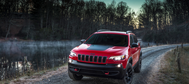 Das 2018 Jeep Cherokee Trailhawk Wallpaper 720x320