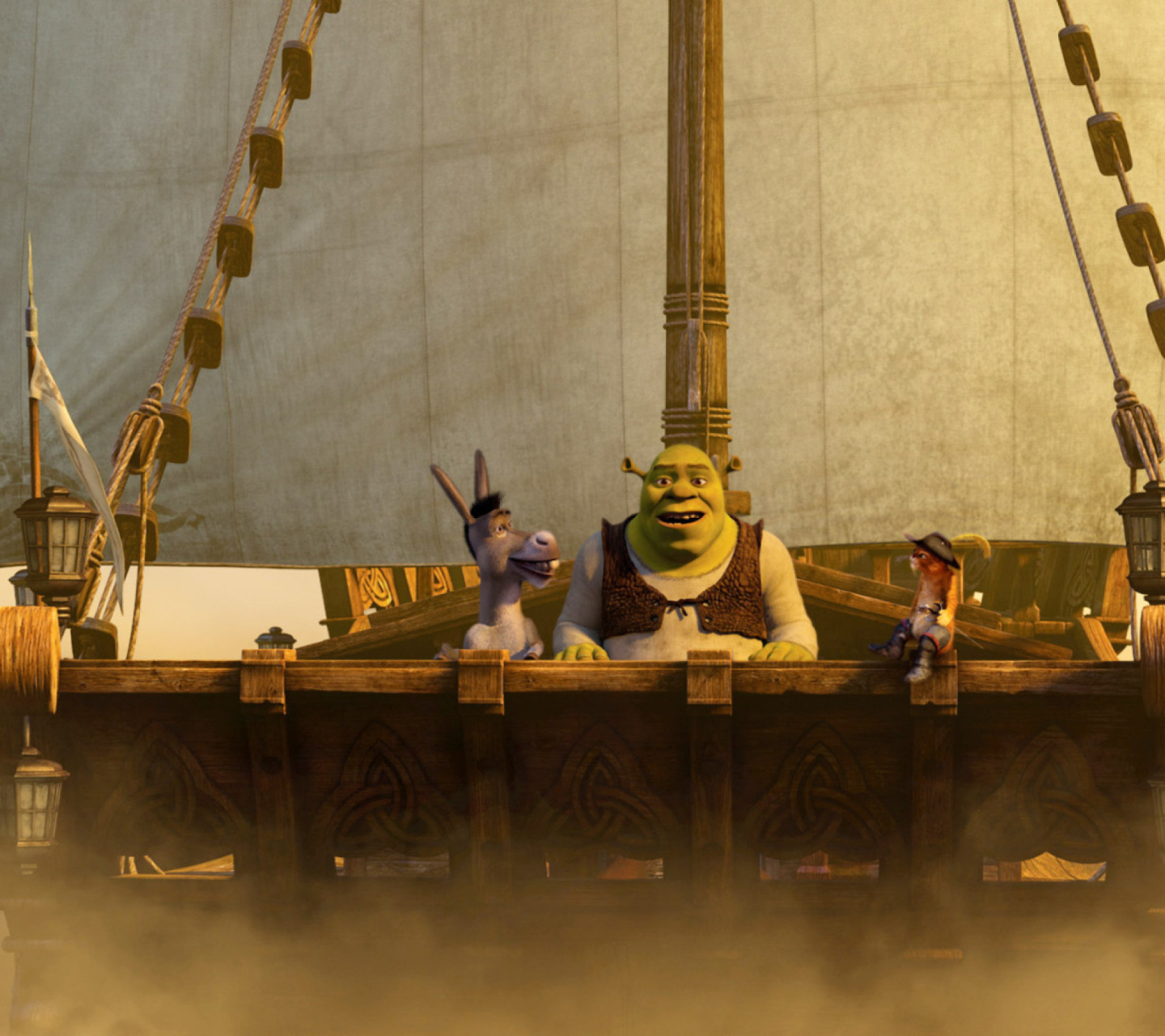 Fondo de pantalla Shrek 3 1440x1280