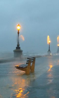 Embankment during the hurricane screenshot #1 240x400