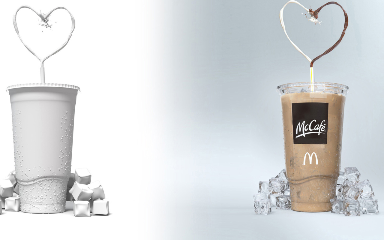 Обои Milkshake from McCafe 1280x800