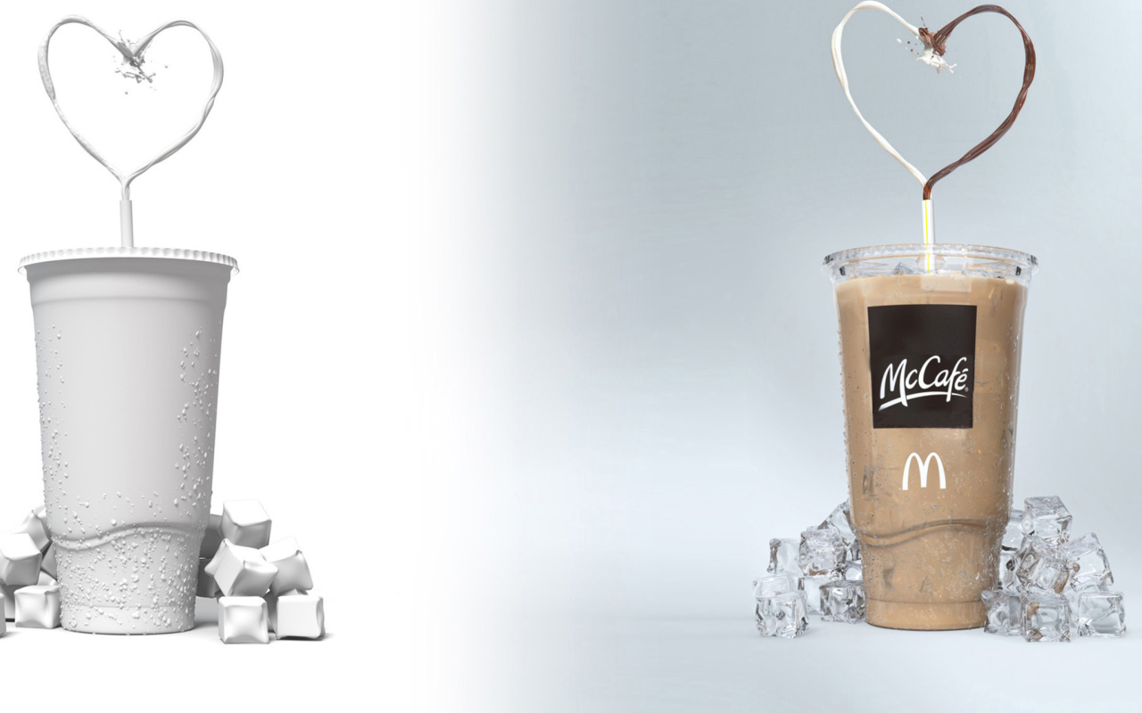 Screenshot №1 pro téma Milkshake from McCafe 1280x800