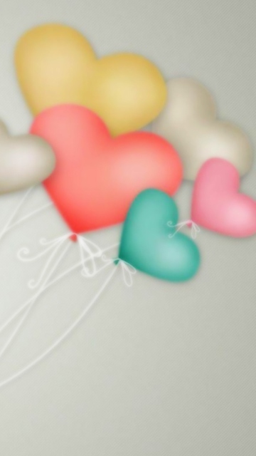 Sfondi Heart Balloons 360x640