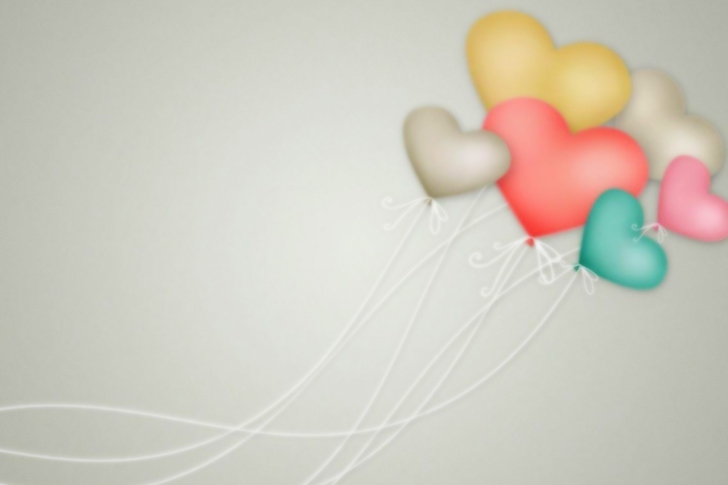 Fondo de pantalla Heart Balloons