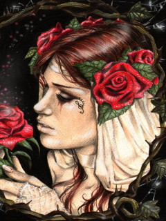 Обои Gothic Rose 240x320