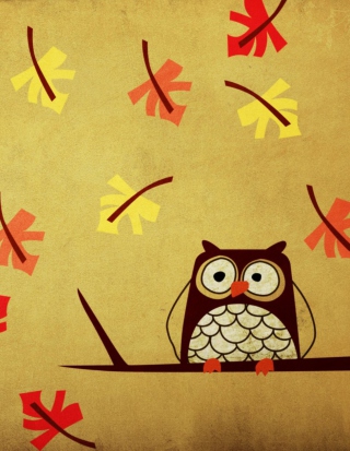 Owl - Obrázkek zdarma pro 320x480