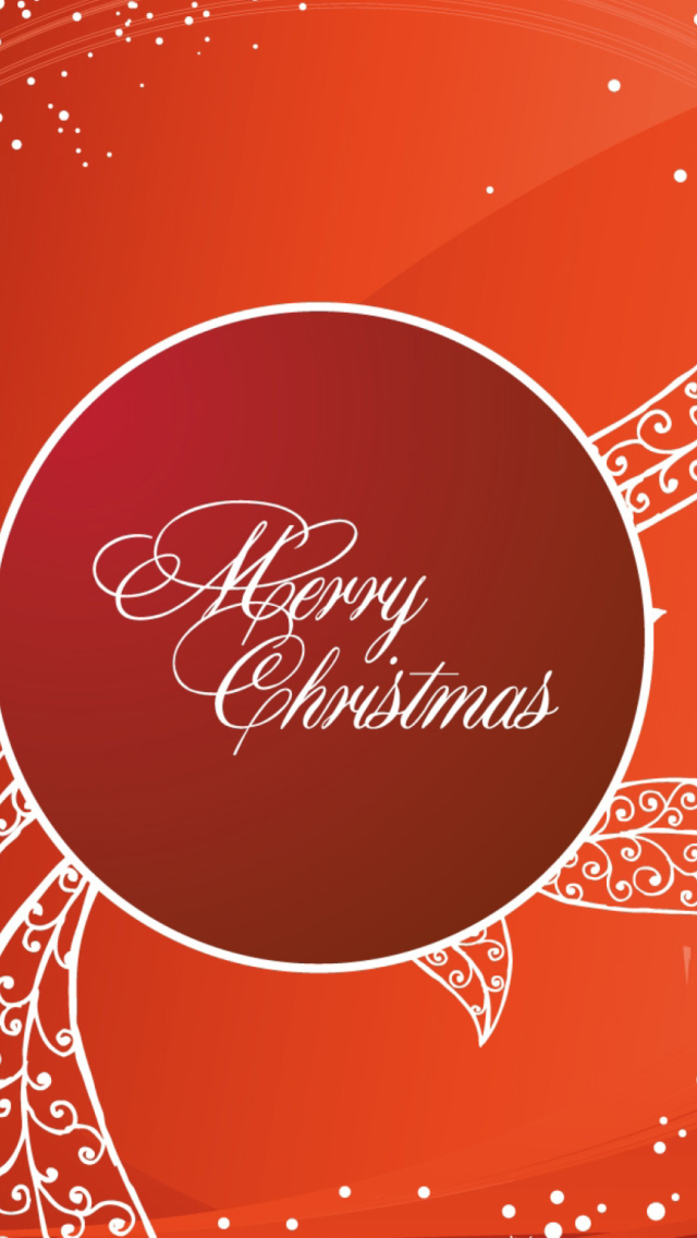 Merry Christmas Greeting wallpaper 640x1136